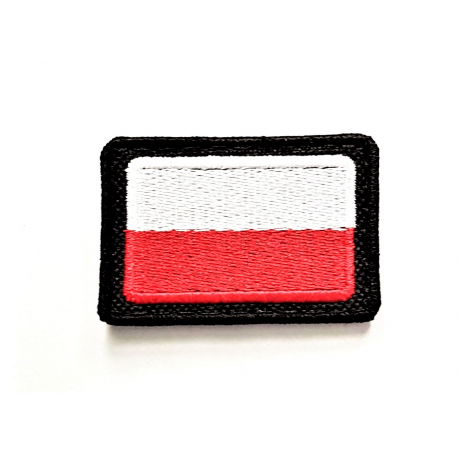 Naszywka flaga Polski mocowana na rzep