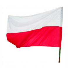 FLAGA POLSKA - NARODOWA 112x70 cm zgodna z ustawą