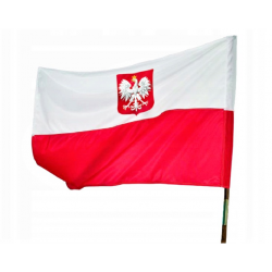 FLAGA POLSKA - Bandera 150x92cm zgodna z ustawą