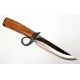 Nóż bushcraftowy, outdoorowy z oczkiem + pochwa