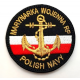 Naszywka Marynarka Wojenna "Polish Navy" z rzepem, kolor, 70mm