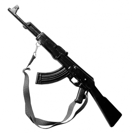 Karabin AK-47 z paskiem na ramię do nauki samoobrony - atrapa gumowa