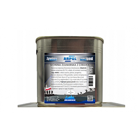 KONSERWA WOJSKOWA Słonina żołnierska z cebulką 320g