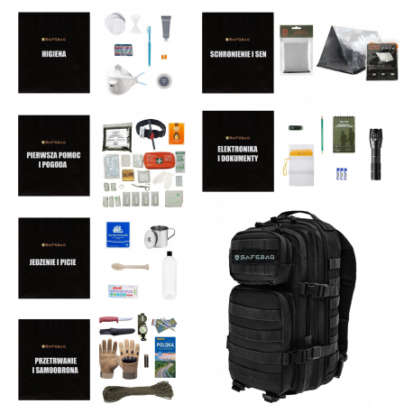 Plecak ewakuacyjny z wyposażeniem MINI