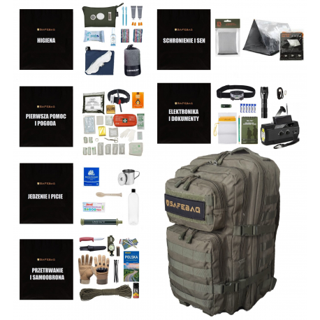 Plecak ewakuacyjny z wyposażeniem OPTI