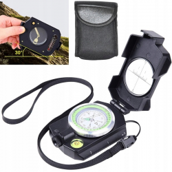 Kompas pryzmatyczny z inklinometrem i termometrem, teodolit, DUŻY