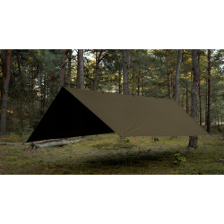 Tarp, Płachta biwakowa turystyczna plandeka TigerWood Tarp T2 3 x 3 m - Khaki