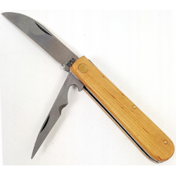 Nóż monterski ze szpikulcem drewniane okładki NOWY