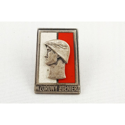 ODZNAKA Wzorowy żołnierz wzór 1973 srebrna