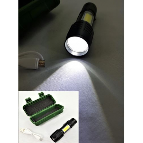 LATARKA taktyczna LED kieszonkowa ZOOM USB